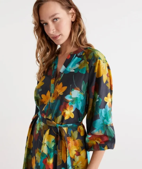 Sussan Layered Floral Dress-Women Dresses