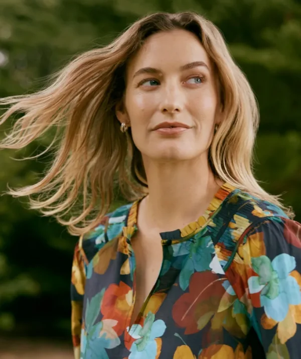 Sussan Layered Floral Top-Women Shirts