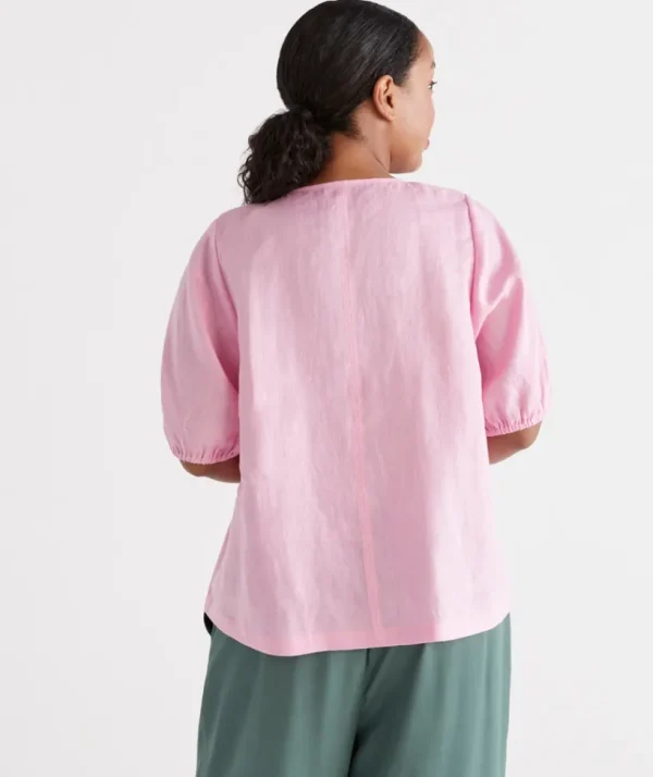 Sussan Linen Midsummer Tee-Women Shirts