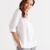 Sussan Linen Top-Women Shirts