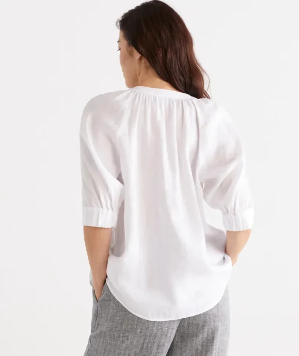 Sussan Linen Top-Women Shirts