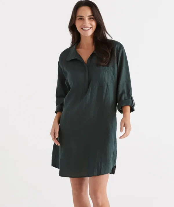 Sussan Linen Tunic-Women Lounge