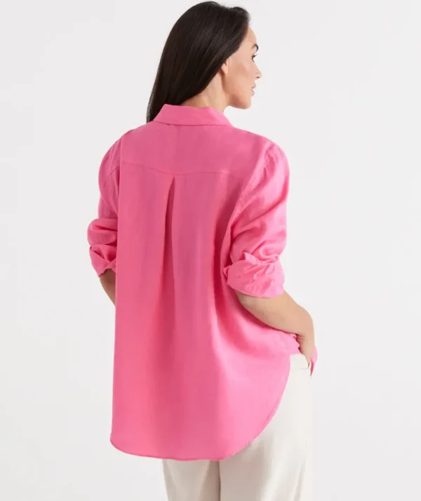 Sussan Linen Urban Shirt-Women Shirts