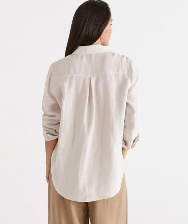 Sussan Linen Urban Shirt-Women Shirts