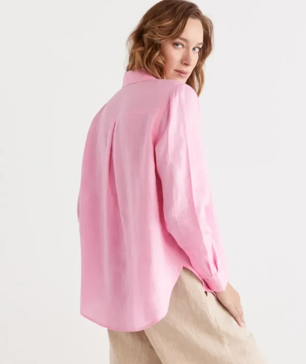 Sussan Linen Urban Shirt-Women Shirts