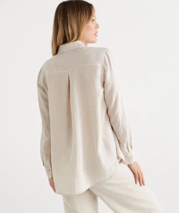 Sussan Linen Urban Shirt-Women Shirts