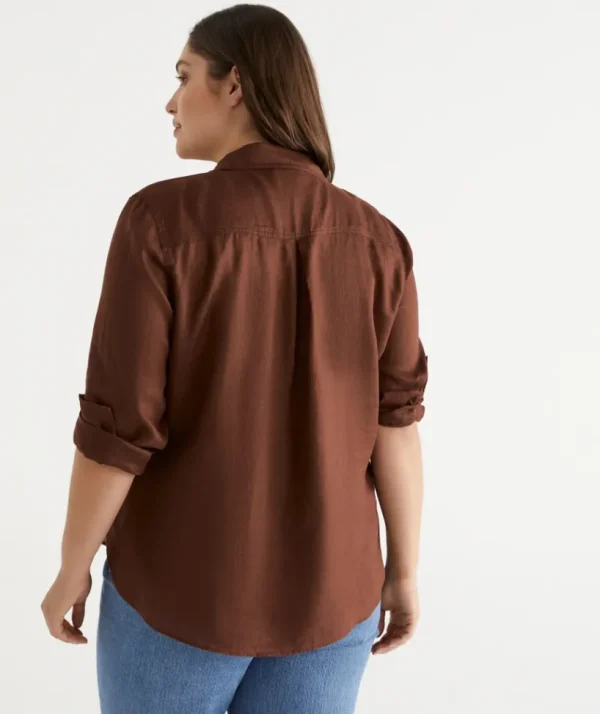 Sussan Linen Urban Shirt-Women Shirts