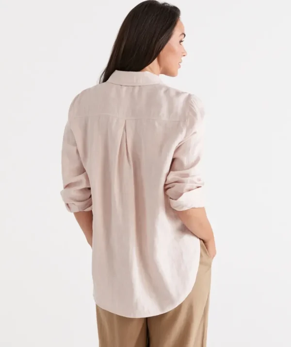 Sussan Linen Urban Shirt-Women Shirts