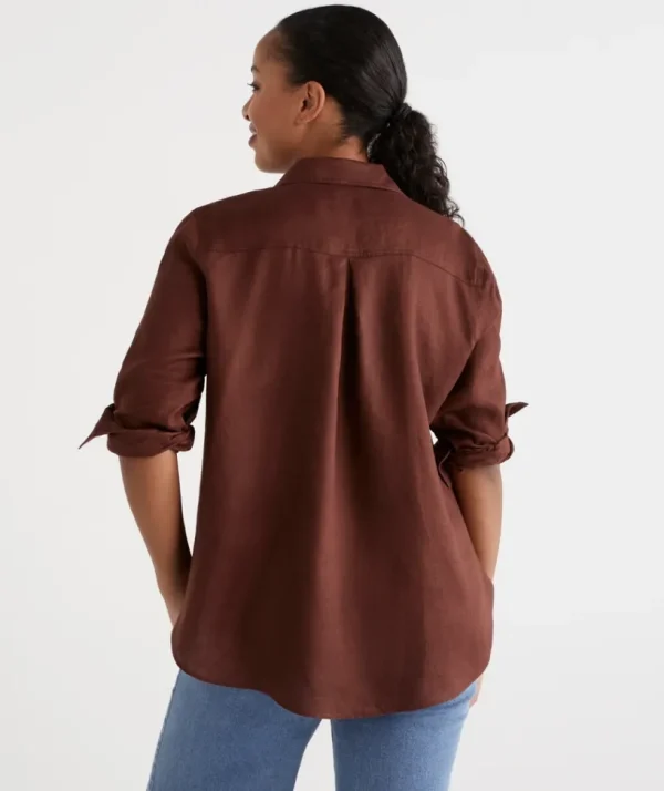 Sussan Linen Urban Shirt-Women Shirts