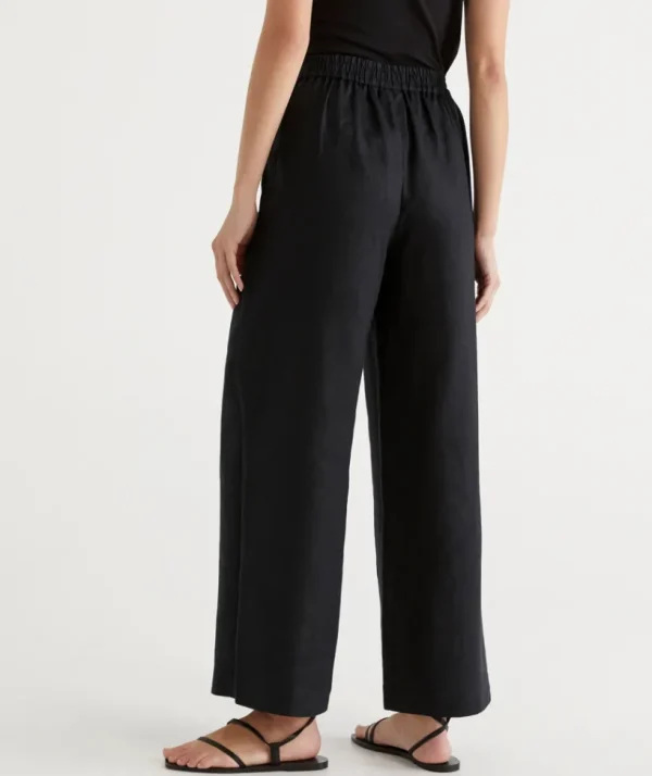 Sussan Linen Wide Leg Pant-Women Pants