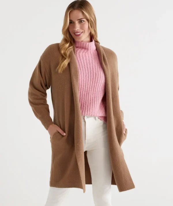 Sussan Lofty Edge To Edge Cardigan-Women Knitwear