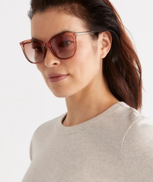 Sussan Lucena Crystal Coffee Sunglasses-Women Sunglasses