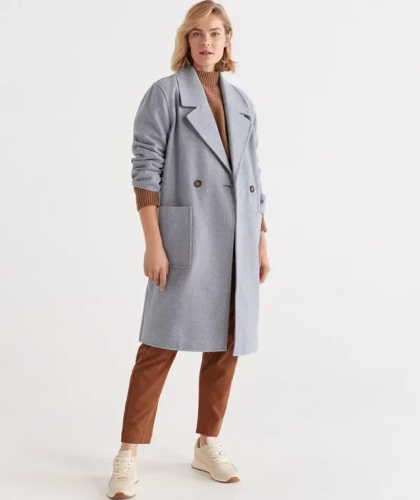 Sussan Marle Long Line Coat-Women Jackets & Coats