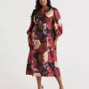 Sussan Modern Rose Dress-Women Dresses