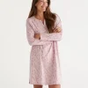 Sussan Paisley Print Australian Cotton Henley Nightie-Women Nighties