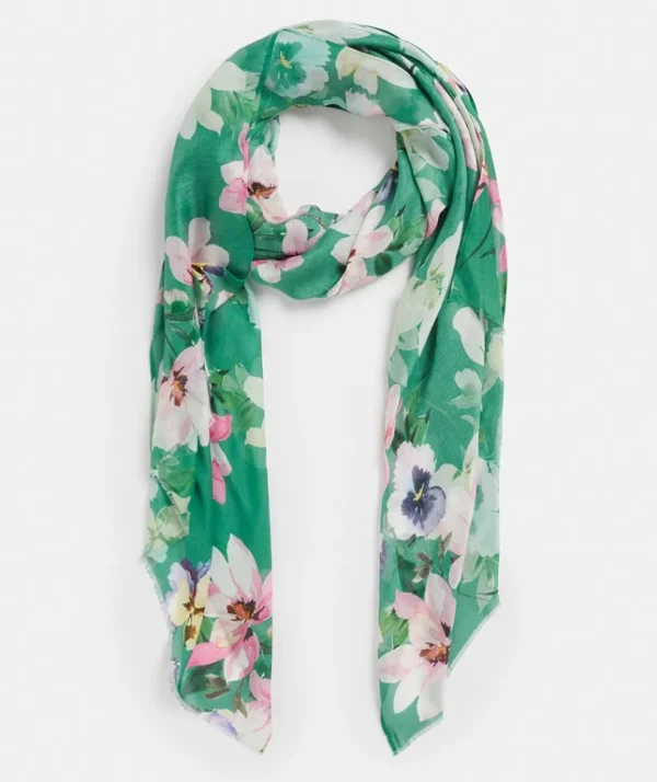 Sussan Pastel Floral Scarf-Women Scarves