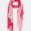 Sussan Pink Spot Scarf-Women Scarves