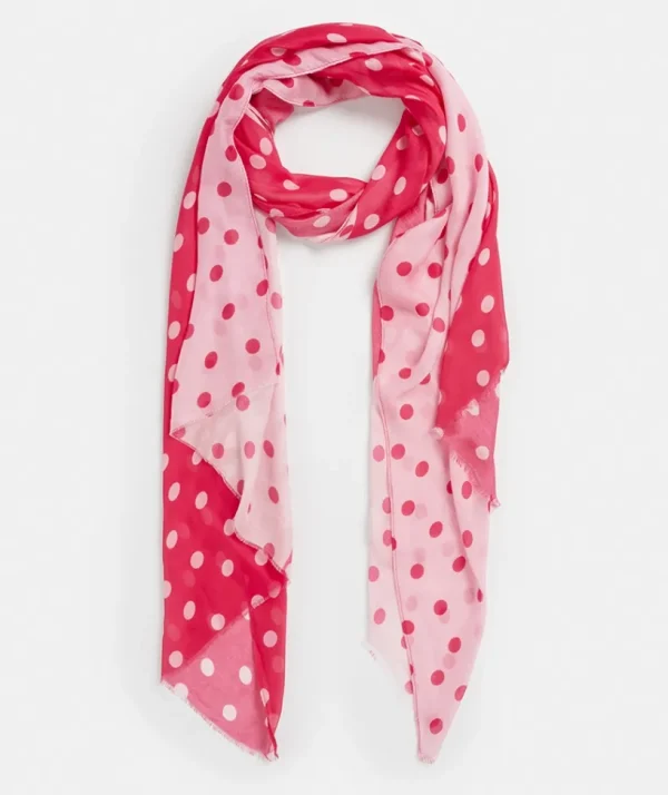 Sussan Pink Spot Scarf-Women Scarves