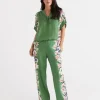 Sussan Placement Floral Pant-Women Pants