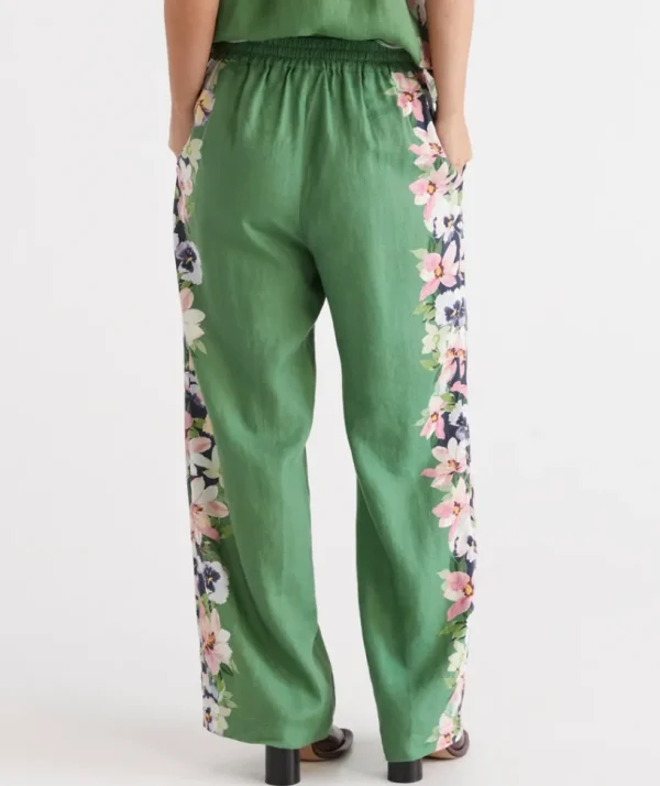 Sussan Placement Floral Pant-Women Pants