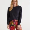 Sussan Relaxed Crew Neck Top-Women Pyjama Tops