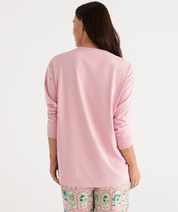 Sussan Relaxed V-Neck Top-Women Pyjama Tops