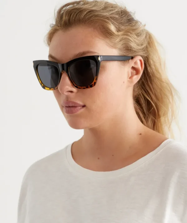 Sussan Sarria Tortoise Splice Sunglasses-Women Sunglasses