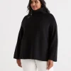 Sussan Side Zip Pullover-Women Knitwear