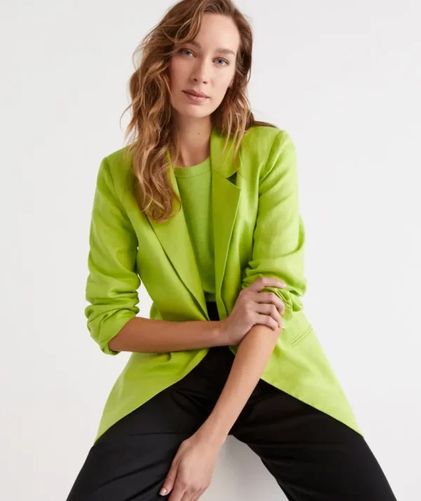 Sussan Single Breasted Blazer-Women Jackets & Coats