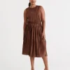 Sussan Soft Pleat Dress-Women Dresses