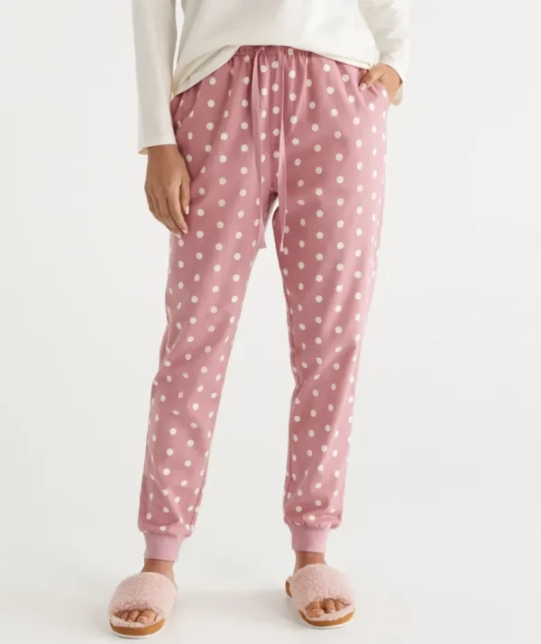 Sussan Spot Print Flannelette Pyjama Pant-Women Pyjama Bottoms