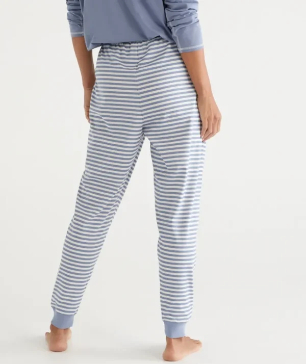 Sussan Stripe Australian Cotton Knit Pyjama Pant-Women Pyjama Bottoms