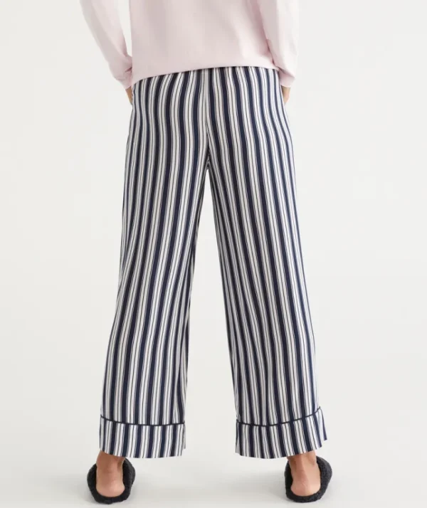 Sussan Stripe Wide Leg Pyjama Pant-Women Pyjama Bottoms