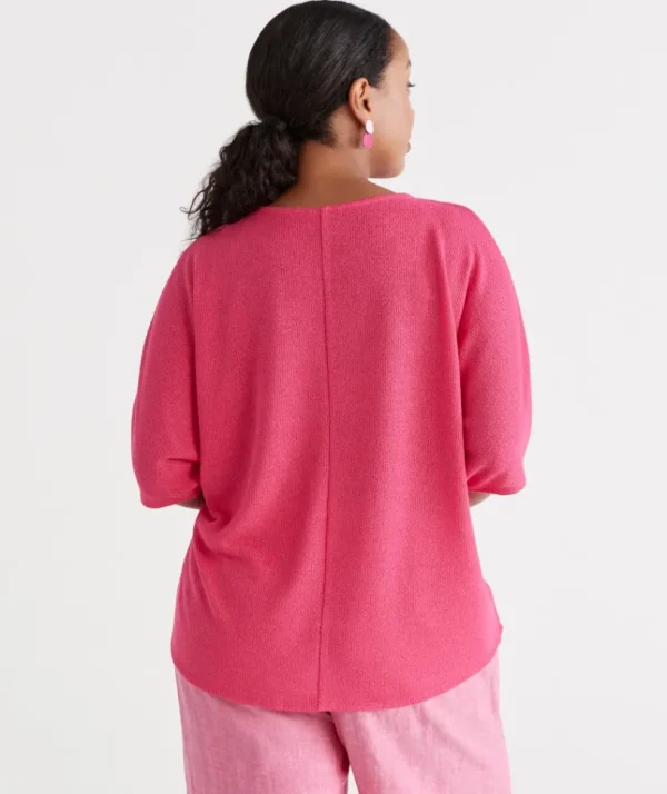 Sussan Textured Dolman Top-Women Tops