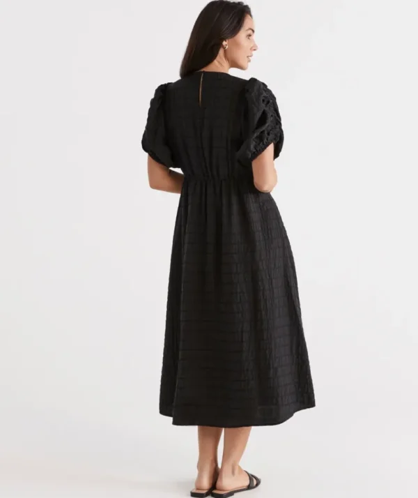 Sussan Textured Midi Dress-Women Dresses