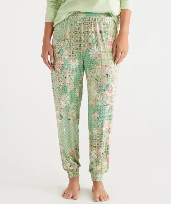 Sussan Tile Floral Harem Pant-Women Pyjama Bottoms