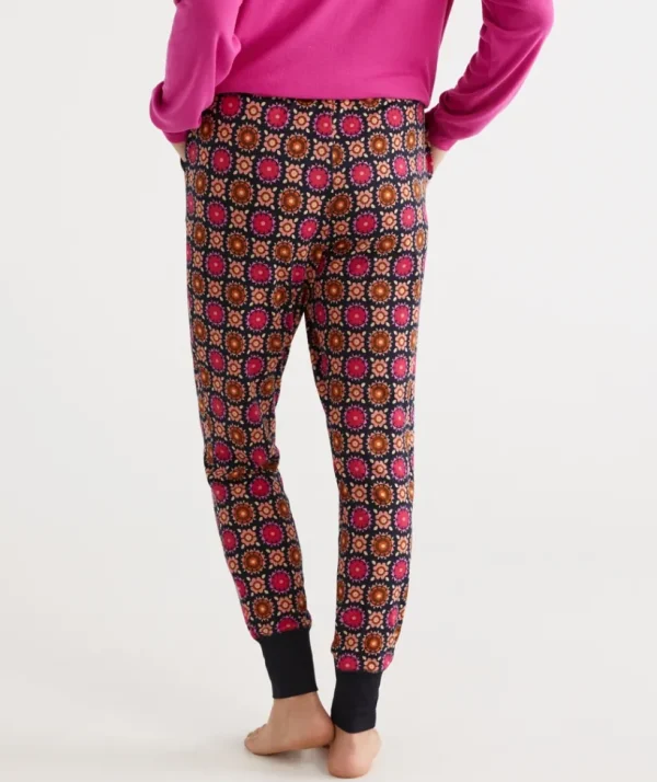 Sussan Tile Floral Long John-Women Pyjama Bottoms