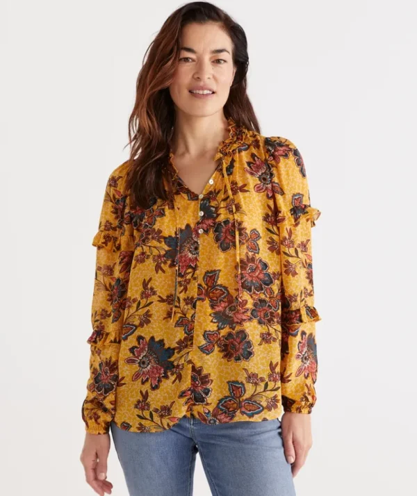 Sussan Vine Print Top-Women Shirts