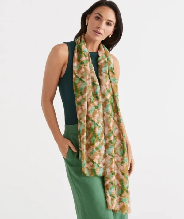 Sussan Watercolour Scarf-Women Scarves